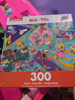 Nickelodeon Nick ’90s 300-Piece Puzzle – NEW/SEALED