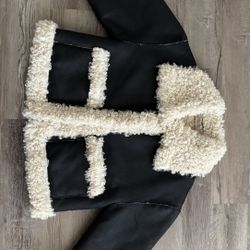 New Free People Leather Jacket w/ Fur Lining - Size S - $90