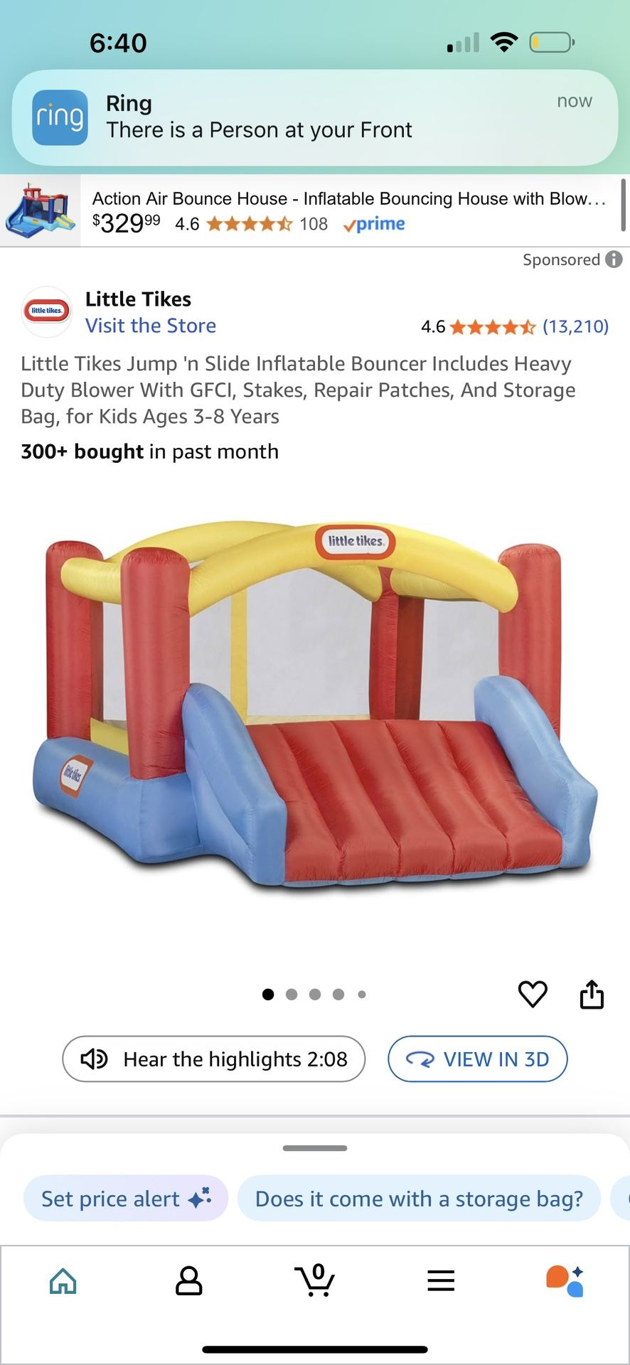 Little Times Jump N Slide Used