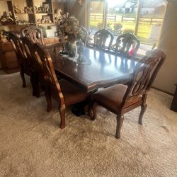 Large Dining Table And 8 Chairs