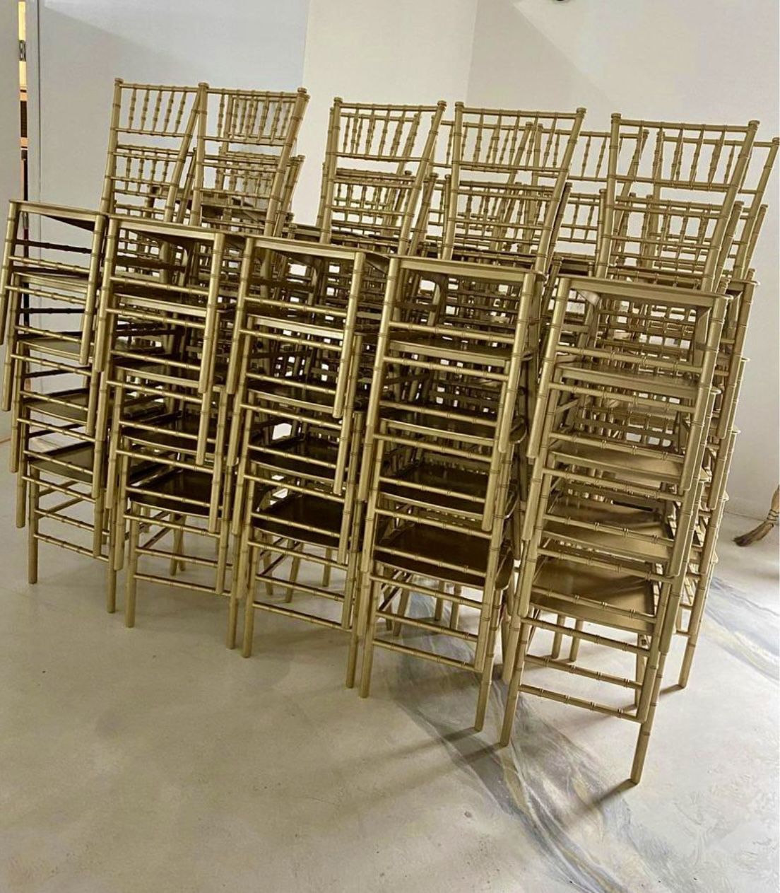 Gold Used Chiavari Chairs - $25 Per Chair 