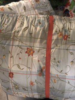 FREE Embroidered Reversible Comforter King Size