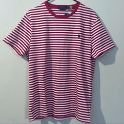 Polo Ralph Lauren Striped T-Shirt L (Red / White)
