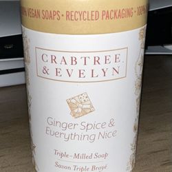 Crabtree and Evelyn Triple Milled Soap 3.5oz x3 Set- Ginger Spice and Everything Nice 