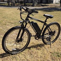 Firm Price Black 48v 23mph Electric Bicycle With Cruise Control