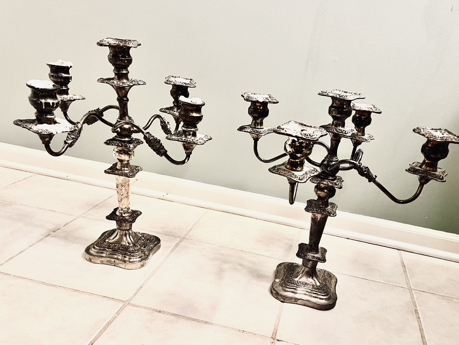 Candelabras Silver Plated