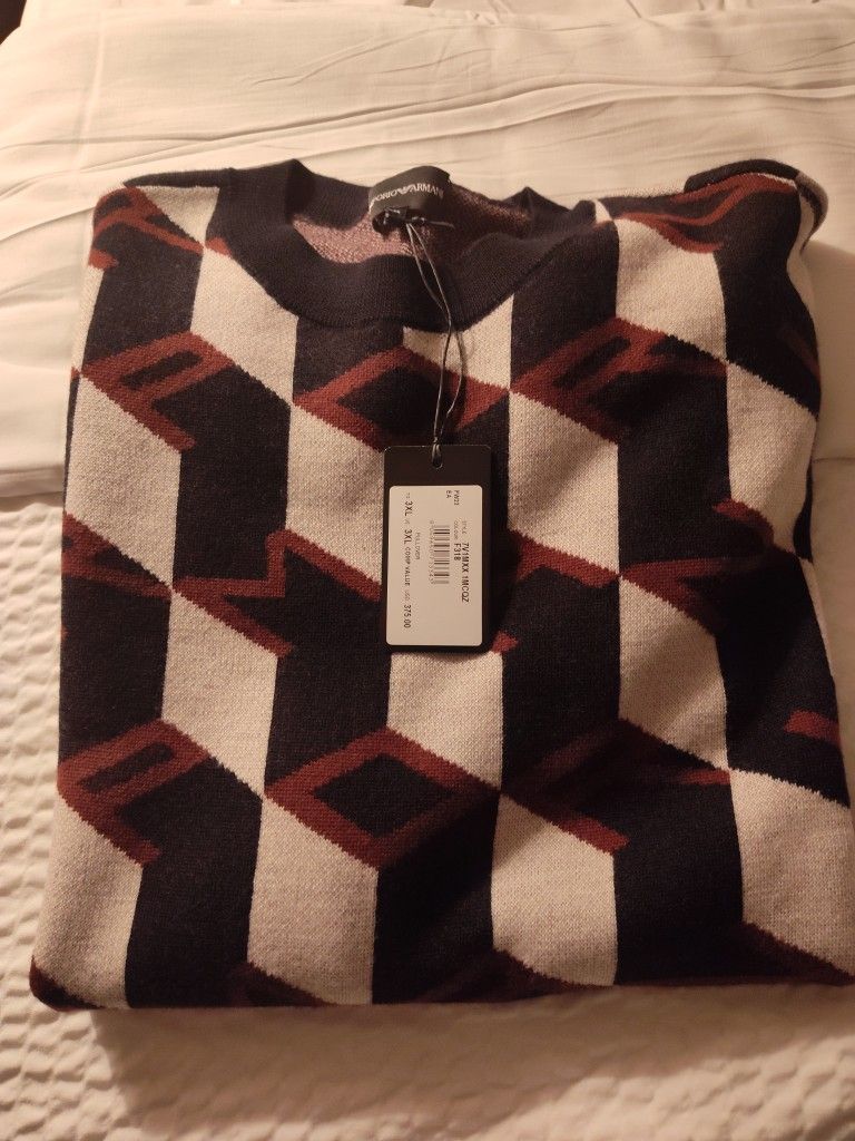 Armani Sweater NWT 3xl But Really XL Usa