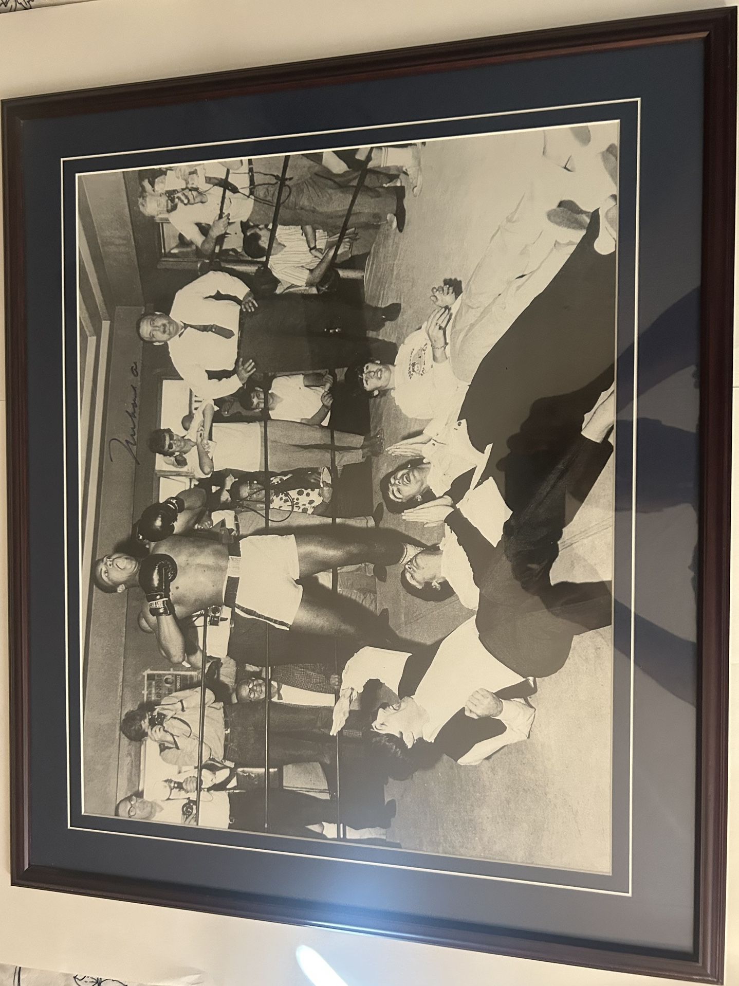 Muhammad Ali/The Beatles Framed - Matted 16x20 Photo, Ali Signed COA