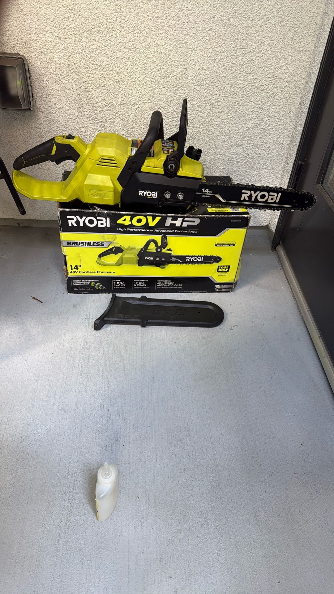 RYOBI 40V HP Brushless 14 in. Battery Chainsaw (Tool Only)