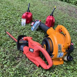 Poulan 200 MPH Blower & Black/Decker Hedge Trimmer