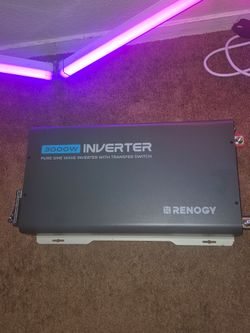 Renolgy 3000w pure sine inverter w Bluetooth monitoring