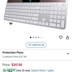 Like New Logitech Wireless Solar Keyboard K750 for Mac