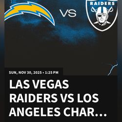 Raiders VS Chargers
