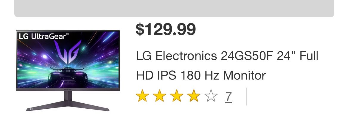 Gaming monitor 100$