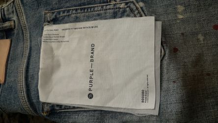 Purple jeans