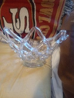 1940's Murano Hand Blown Spider Bowl