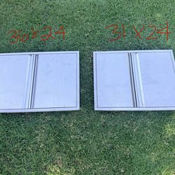 Both doors for $80 sizes 36x24 and 31x24 Outdoor Kitchen Doors, 304 Stainless Steel BBQ Access Door, Double Steel Doors for Outdoor Grill Island