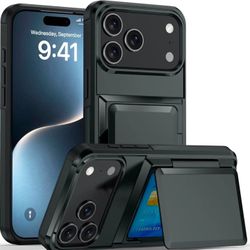 Designed for iPhone 17/18 Pro Max Wallet Case with Card Holder [RFID Protection][3-4 Cards & Cash] Military Grade Drop Shockproof Protective Case