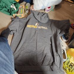 Sweatshirt Hoodie Man's Washington Redskin Football Hooded Size 3X C Descriptions