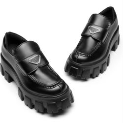 DreamPairs Women Chunky Loafers Platform Comfortable Slip On Casual Shoes Size 9