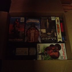 Box of VHS Movies