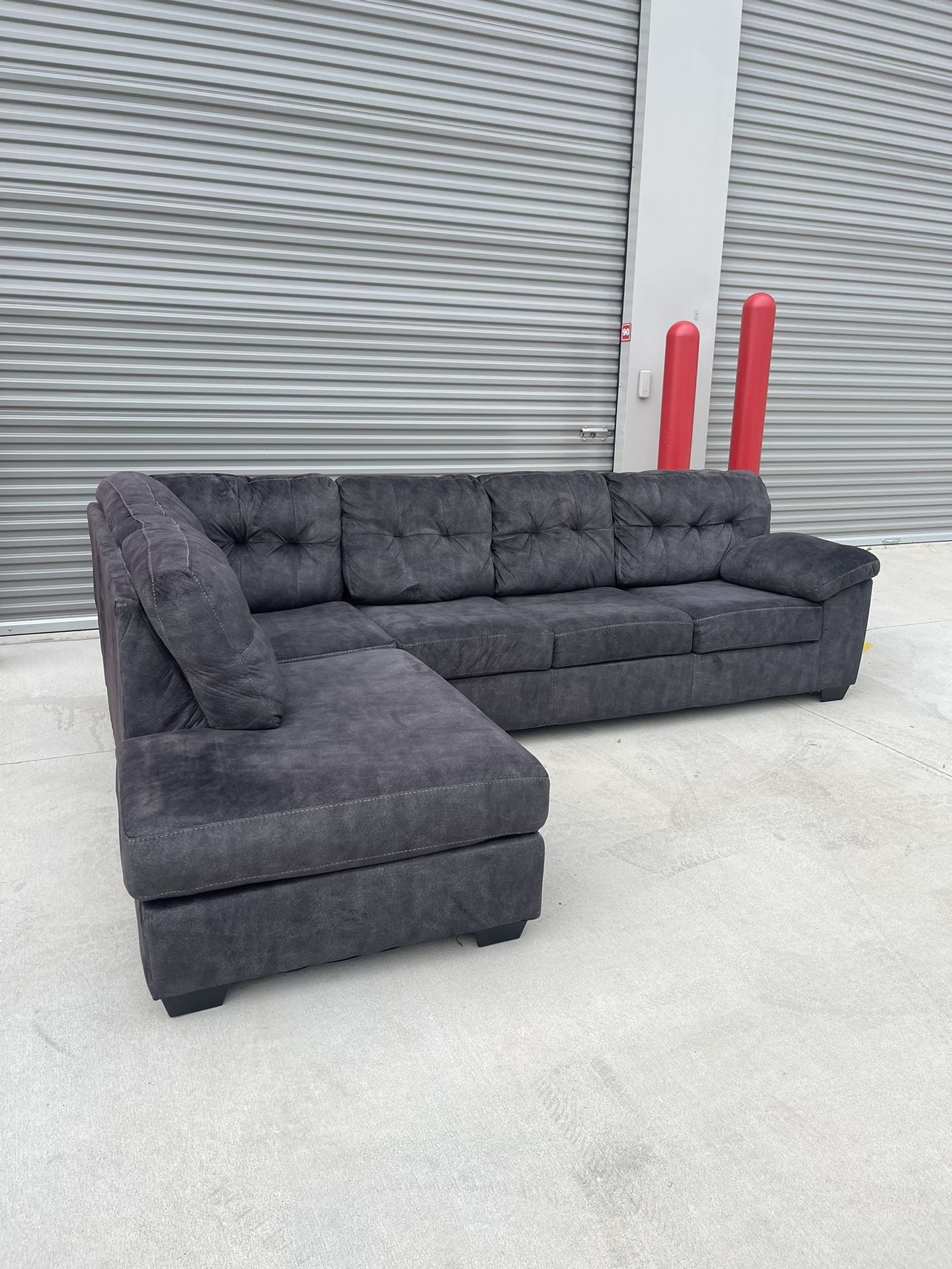 Dark Sectional Couch