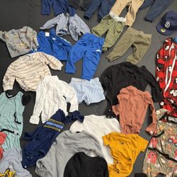 18-month toddler boy clothing bundle — mostly fall and winter items