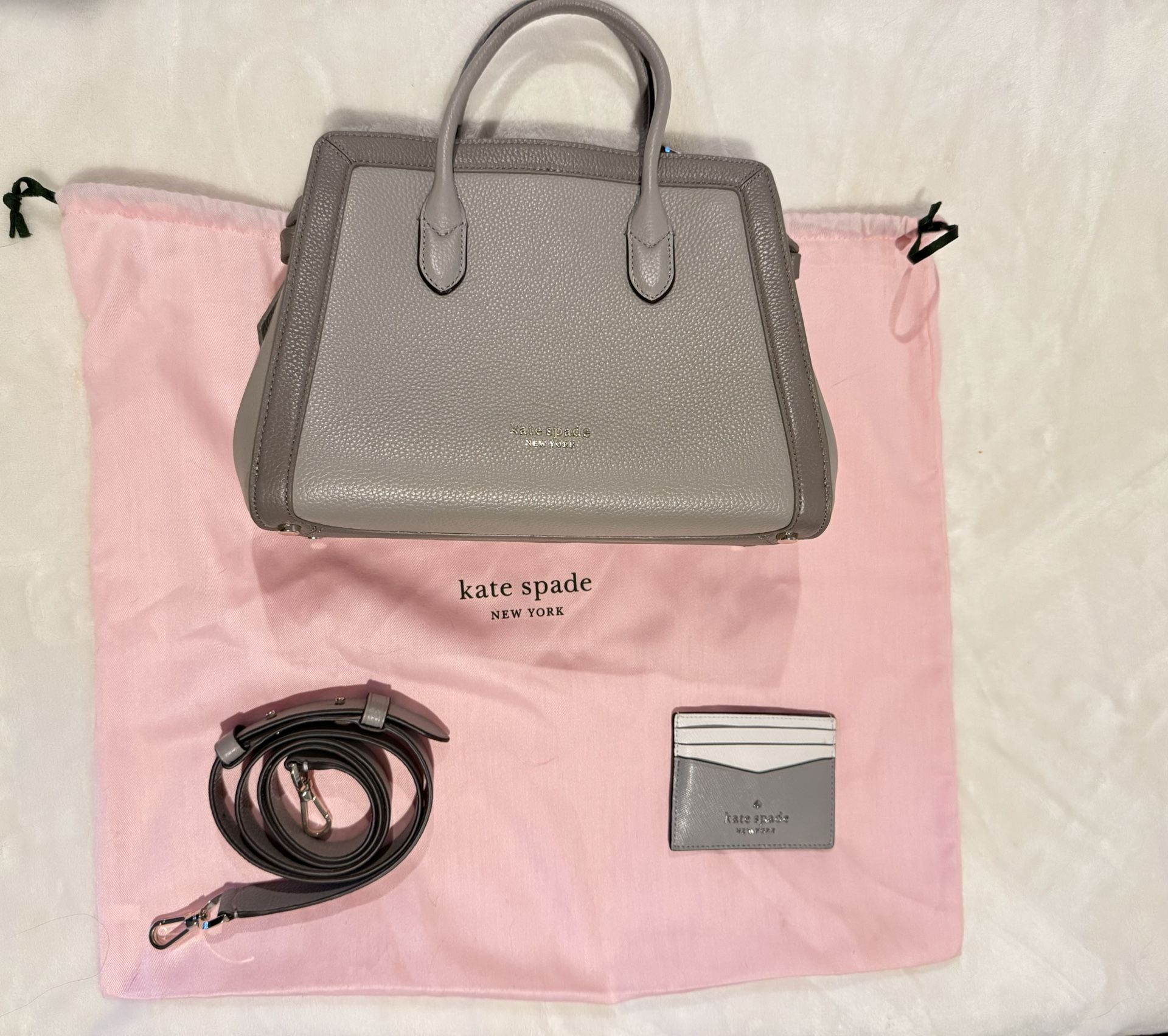 Kate Spade “Knott” Mini Zip-top Satchel- GRAY