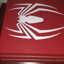 PS4 PRO SPIDER-MAN CONSOLE ONLY NO CONTROLLER NO HDMI CORD AND NO POWER CORD $140 FINAL PRICE 