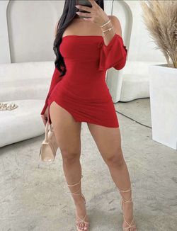 Red Sexy Mini Dress Fashionista Clubwear Date Night Sexy Ladies Womans Dress