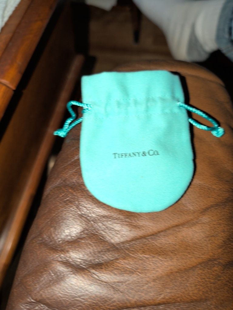 Tiffany & Co Blue String Bag Double Pouch