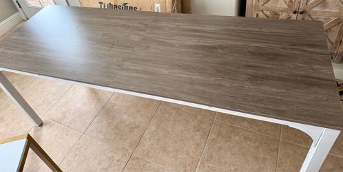 Dining Table for 6-8 Person, 78 inch Extra Long Rectangular Dining Table Kitchen Table for Living Room and Dining Room (Only Table, Taupe)