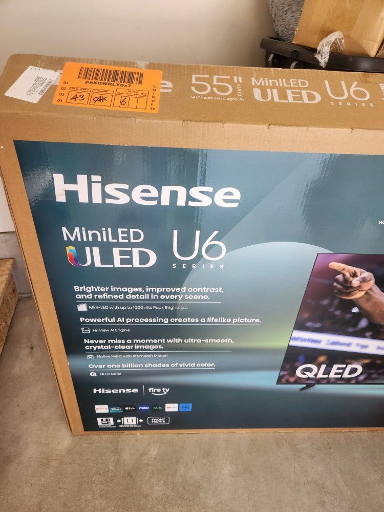 Hisense - 55" Class U6 Series Mini-LED QLED UHD 4K Smart Fire TV (2025)