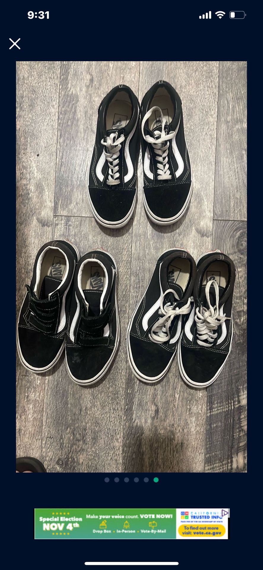 VANS Size 5.5