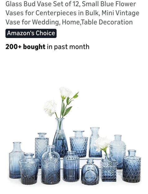 Blue Variant Bud Vases