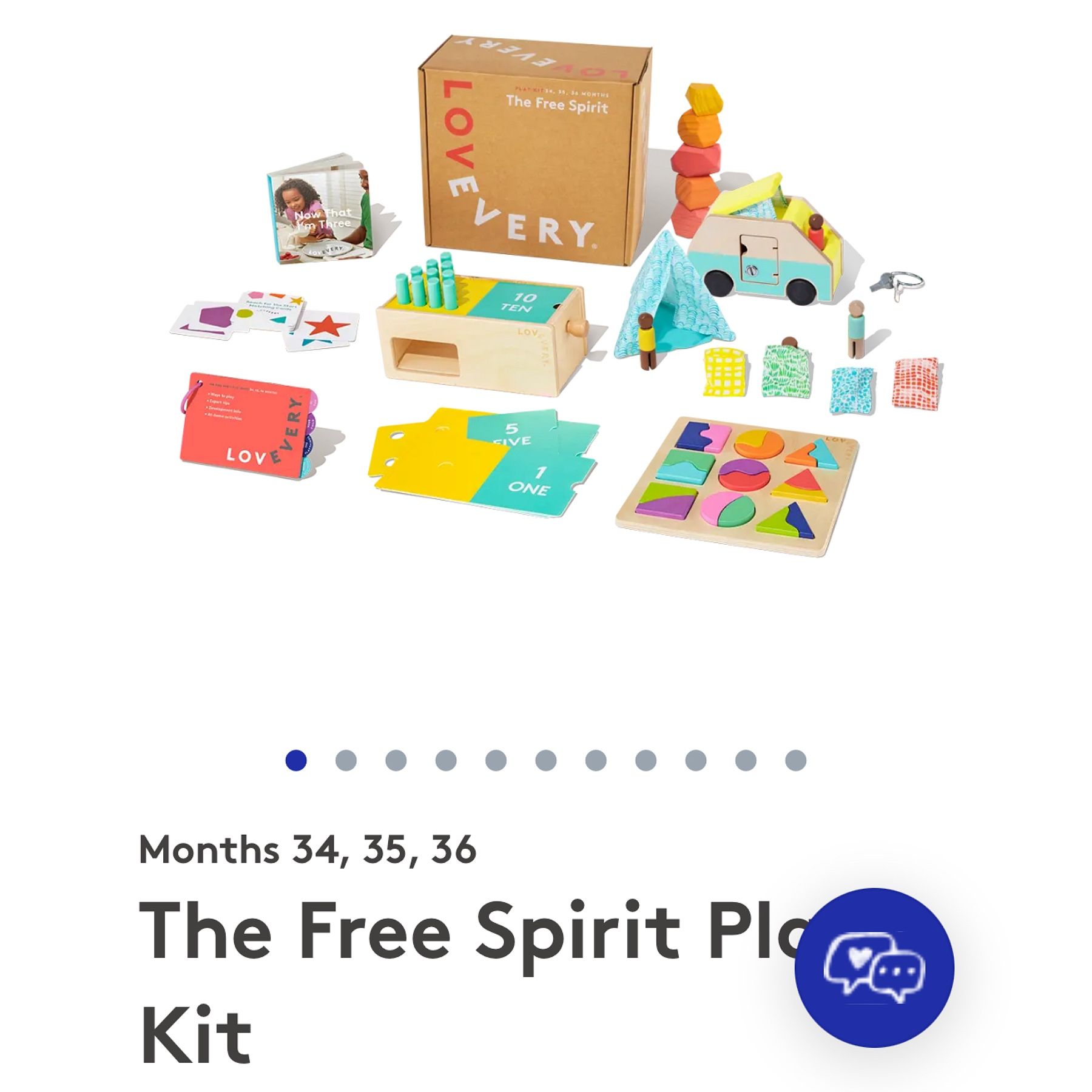 Lovevery The Free Spirit Play Kit Months 34, 35, 36