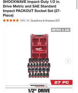 Milwaukee socket set