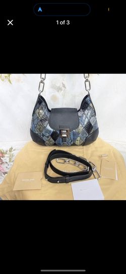 Michael Kors Collection Bancroft Medium Shoulder Bag - Real Snakeskin - Teal $1500 WITH TAGS