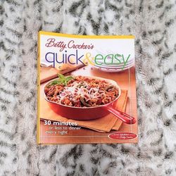 NEW Betty Crocker's Quick & Easy Cookbook