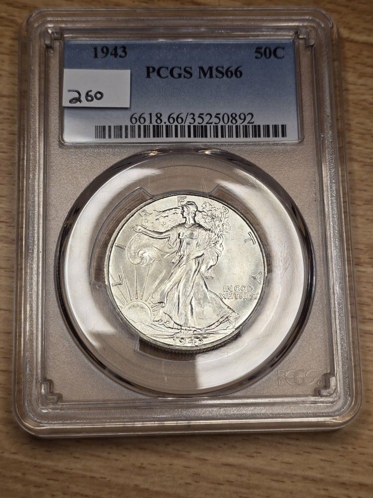 1943 Walking Liberty Silver Half Dollar