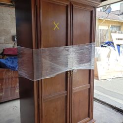 Wood Armoire 