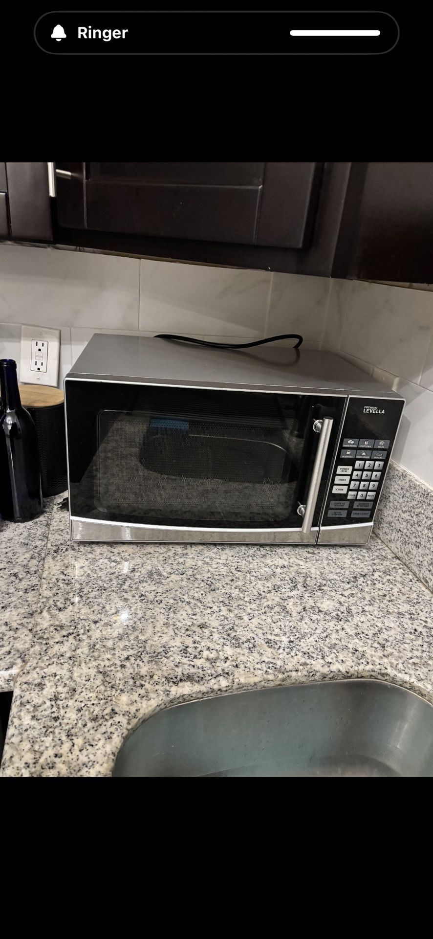 Levela Stainless Steel Microwave