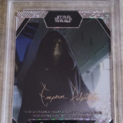 Star Wars PSA 10 Gem Mint Emperor Palpatine 2023 Kakawow Script Art 63/100