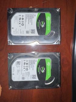 2 1tb seagate barracuda hard drives