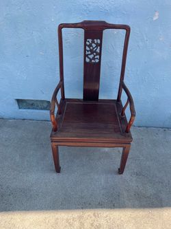 Ming dynasty rosewood Armchair with Carved Back Chinese