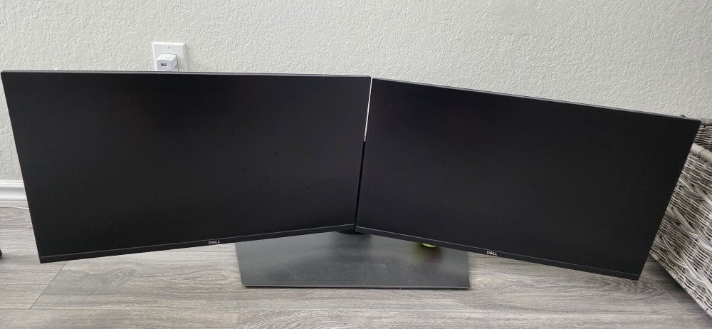 Dell 27" Dual HD Monitor Home Office With Stand