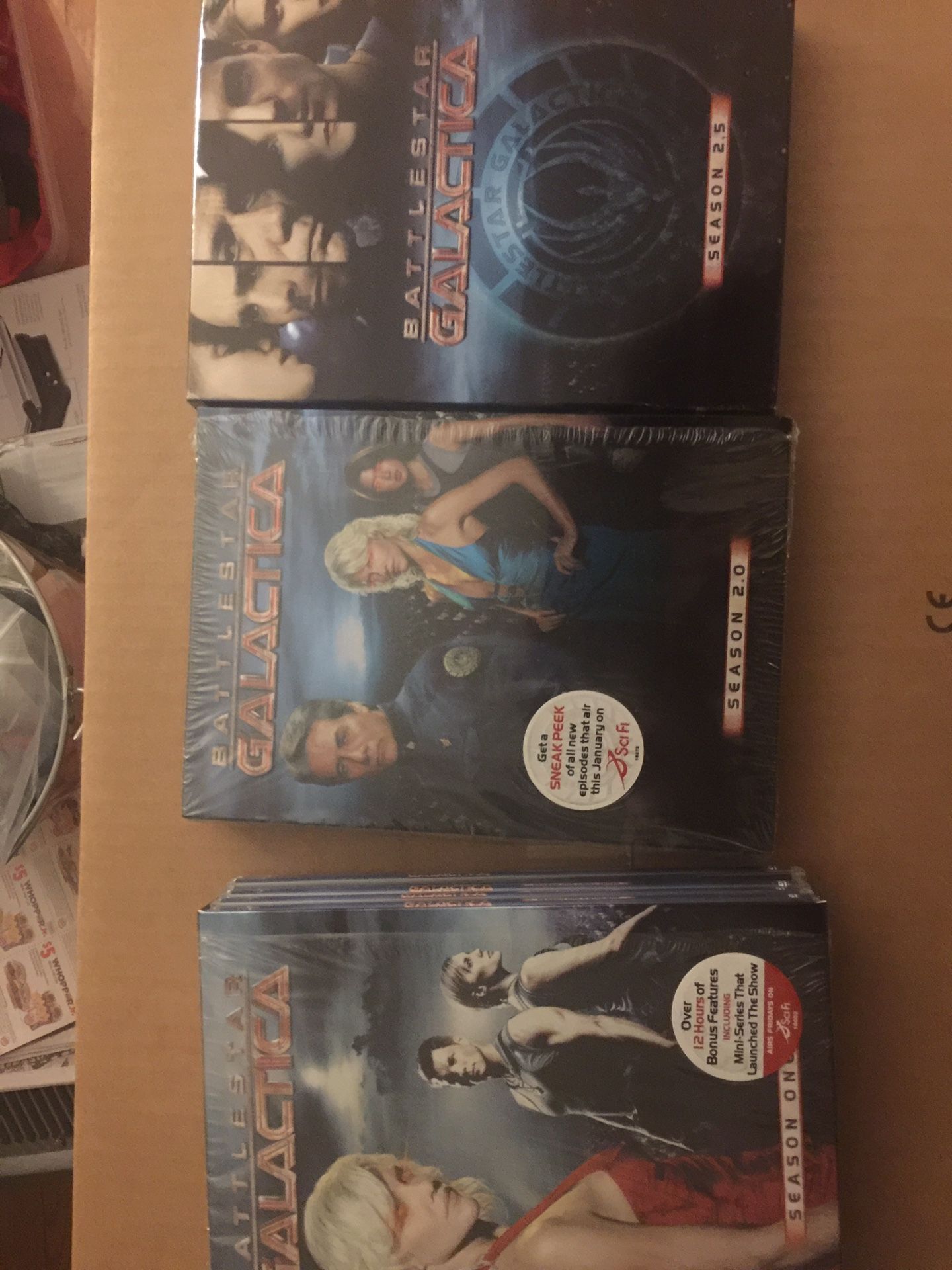 DVD series - Battlestar Galatica seasons 1 - 3