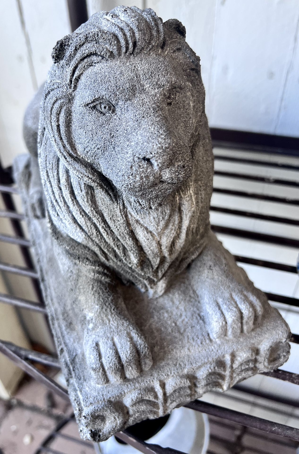 Concrete Lion Statue 