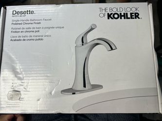 Kohler Polished Chrome Single hole 1-handle WaterSense High-arc Bathroom Sink Faucet