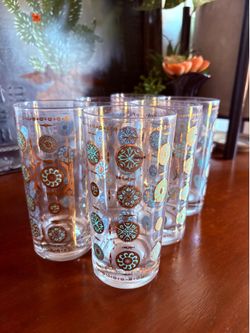 Vintage Cocktail Glass Set